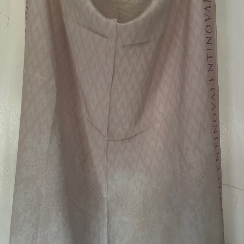 Valentino Women's Monogram Large Silk Scarf Wrap - Picture 4 of 7